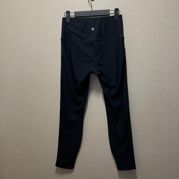 90 Degree By Reflex Mid-Rise Leggings Black Stretch Activewear Pants Dark Wash S - Picture 3 of 7